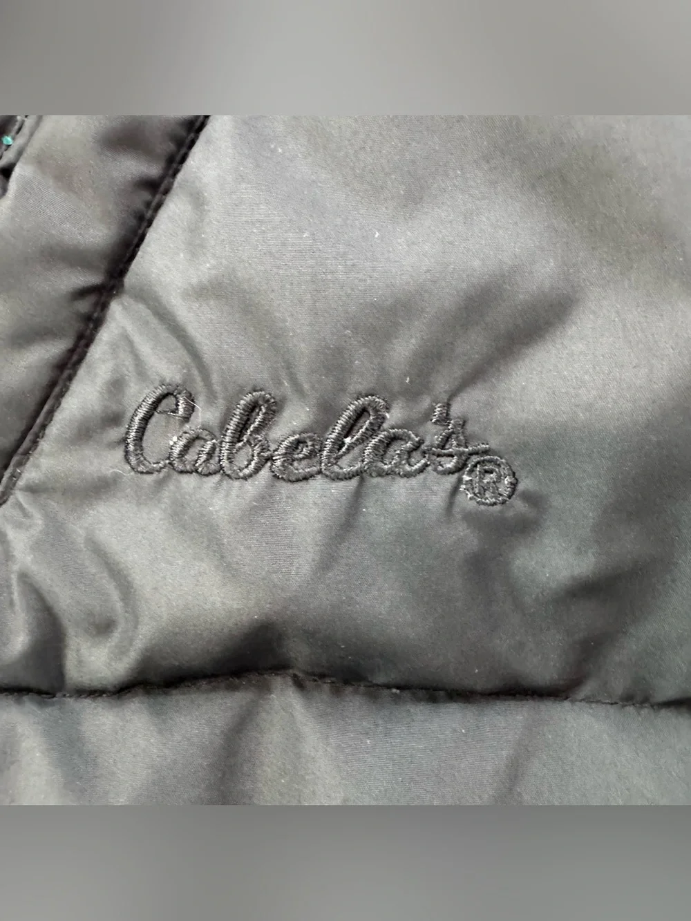 EUC Cabela’s Outdoor Gear Premier Northern Goose Down Vest Black size Large